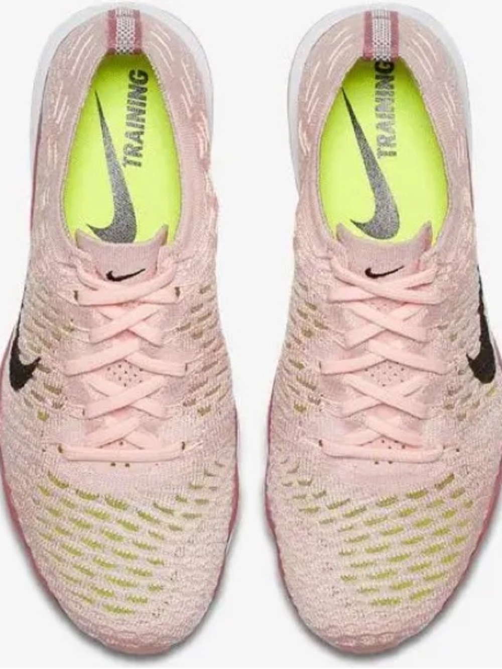 Nike Women's Light Pink Air Zoom Fearless Flyknit Training Sneakers